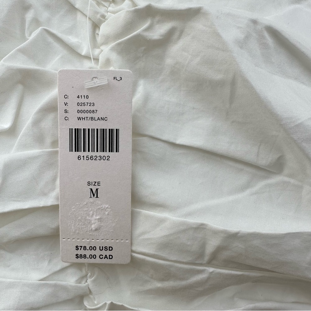 NWT Anthropologie Sunday in Brooklyn Ruffled Peplum White Tank - Picture 8 of 14